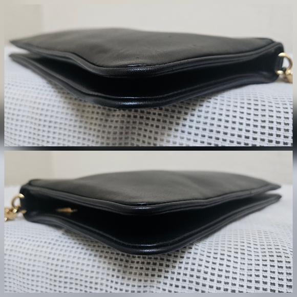 Tory Burch Black Leather Flap Shoulder Bag - Picture 12 of 16